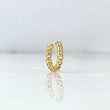 Piercing Simulador Earcuuf 0.8gr / 1.2cm / Cubano Oro Amarillo (Joya)