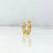 Piercing Simulador Earcuuf 1gr / 1.2cm / Estrellas Oro Amarillo (Joya)