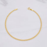 Pulso Cubano 1g / 19.7cm / 2.4mm Oro Amarillo 18K