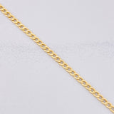 Pulso Cubano 1g / 19.7cm / 2.4mm Oro Amarillo 18K