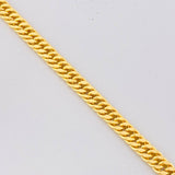 Pulso Cubano Reticulado 5g / 19cm / 4.4mm Oro Amarillo 18K