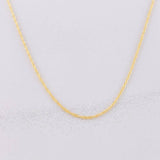 Cadena Singapur 0.7g / 40cm / 1mm Oro Amarillo 18K