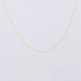 Cadena Singapur 0.7g / 40cm / 1mm Oro Amarillo 18K