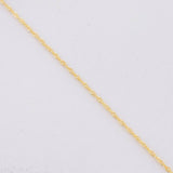 Cadena Singapur 0.7g / 40cm / 1mm Oro Amarillo 18K