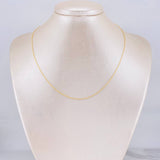 Cadena Singapur 0.7g / 40cm / 1mm Oro Amarillo 18K