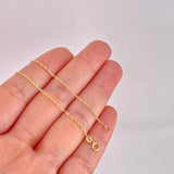 Cadena Singapur 0.7g / 40cm / 1mm Oro Amarillo 18K