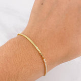 Pulso Tenis 1.95g / 18.1cm / 1.5mm Oro Amarillo 18K