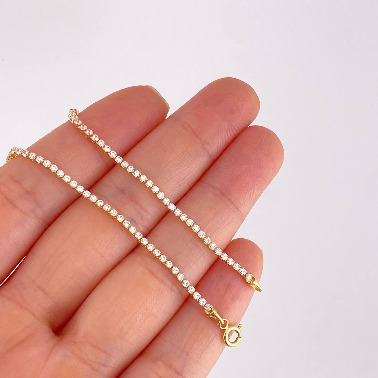 Pulso Tenis 1.95g / 18.1cm / 1.5mm Oro Amarillo 18K