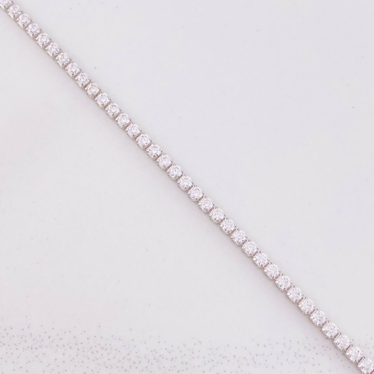 Pulso Tenis 2.35g / 16.5cm / 1.8mm Oro Blanco 18K
