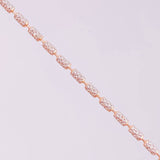 Cadena Ice 7.8g / 50cm / 2mm Dos Oros Blanco Rosa 18K