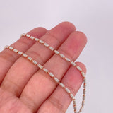 Cadena Ice 7.8g / 50cm / 2mm Dos Oros Blanco Rosa 18K
