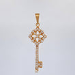 Dije Llave Flor 1.65 g / 3.3 cm Oro Amarillo 18K