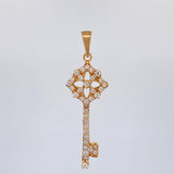 Dije Llave Flor 1.65 g / 3.3 cm Oro Amarillo 18K