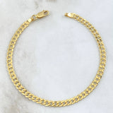 Pulso Cubano 2.7gr / 19cm / 4mm Oro Amarillo +1 18K ©