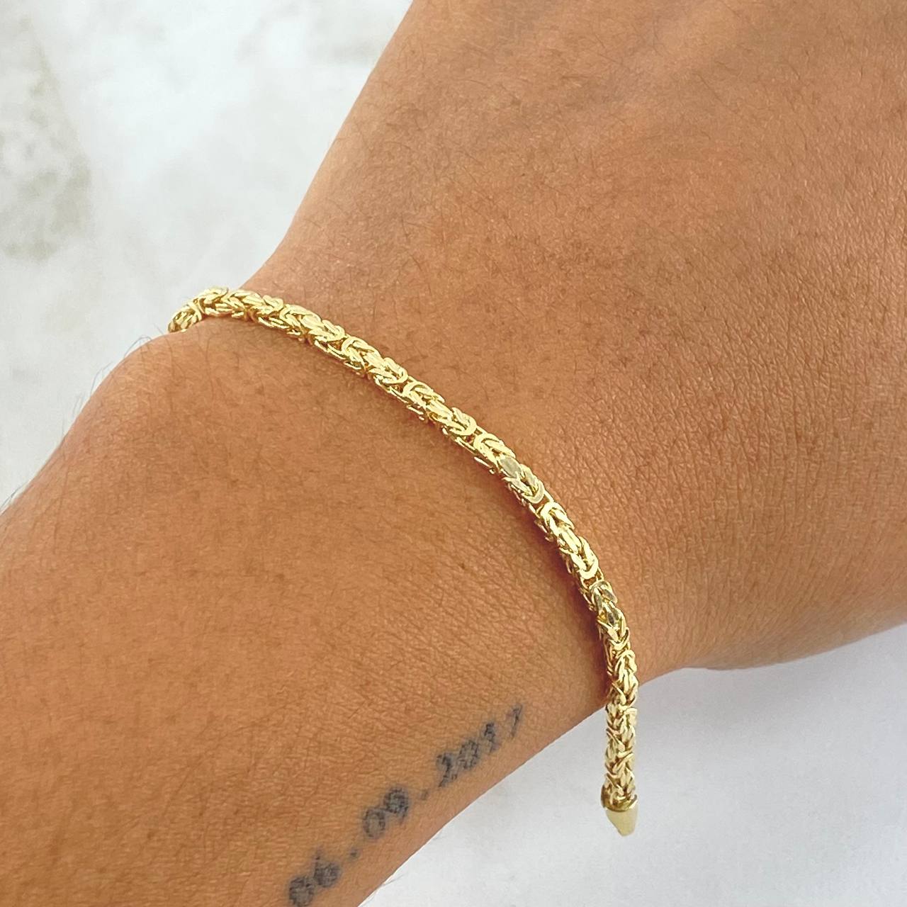 Pulso Peruano 3.45gr / 20cm / 1.7mm Oro Amarillo +3 18K ©