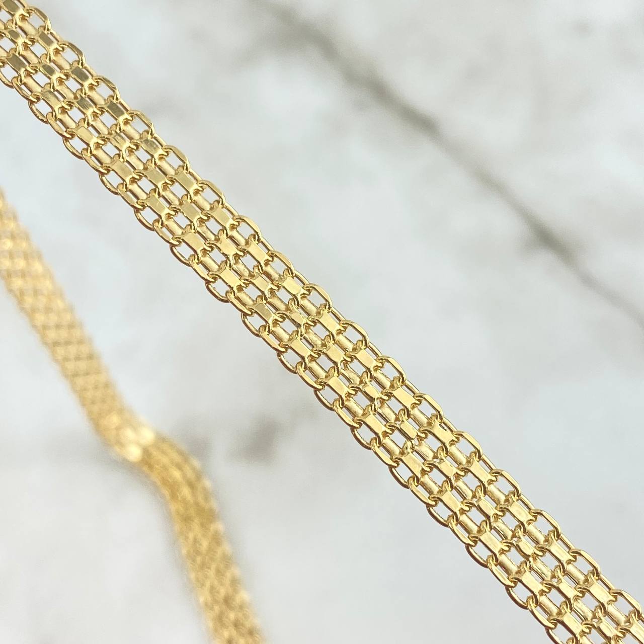 Cadena China 9.65gr / 50cm / 7mm Oro Amarillo +0 18K