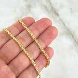 Cadena Peruana 9.2gr / 60cm / 2.1mm Oro Amarillo +3 18K