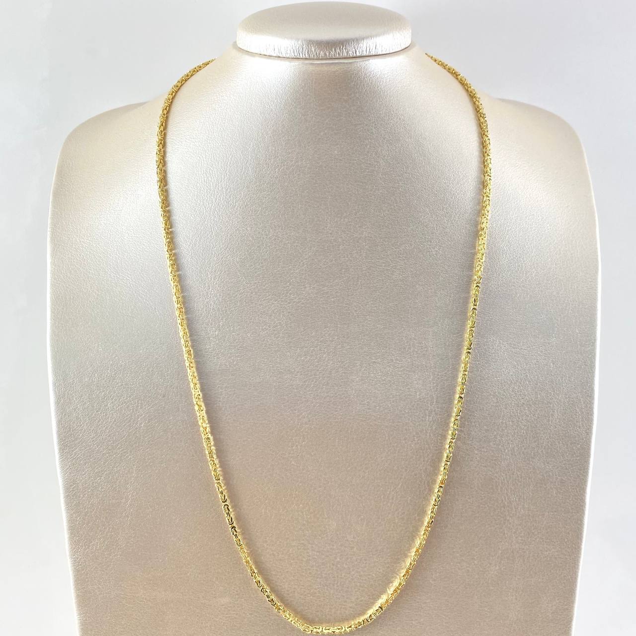 Cadena Peruana 9.2gr / 60cm / 2.1mm Oro Amarillo +3 18K