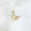 Dije Mariposa 0.6gr / 2cm / Silueta Lisa Oro Amarillo 18K