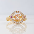 Anillo 15s Circulo 2.75g / T6 1/2 Tres Oros 18K