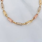 Tobillera Rustico Tribal 4.45 g / 26.1 cm / 3.52 mm Tres Oros 18K