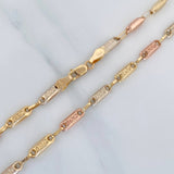 Tobillera Rustico Tribal 4.45 g / 26.1 cm / 3.52 mm Tres Oros 18K