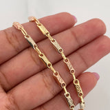 Tobillera Rustico Tribal 4.45 g / 26.1 cm / 3.52 mm Tres Oros 18K