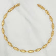 Tobillera Rustico Barril 5.1 g / 25.7 cm / 4.69 mm Oro Amarillo 18K