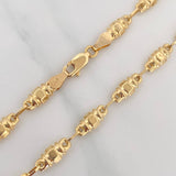 Tobillera Rustico Barril 5.1 g / 25.7 cm / 4.69 mm Oro Amarillo 18K