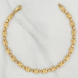 Tobillera Rustica Corona 7 g / 25.7 cm / 5.81 mm Oro Amarillo 18K