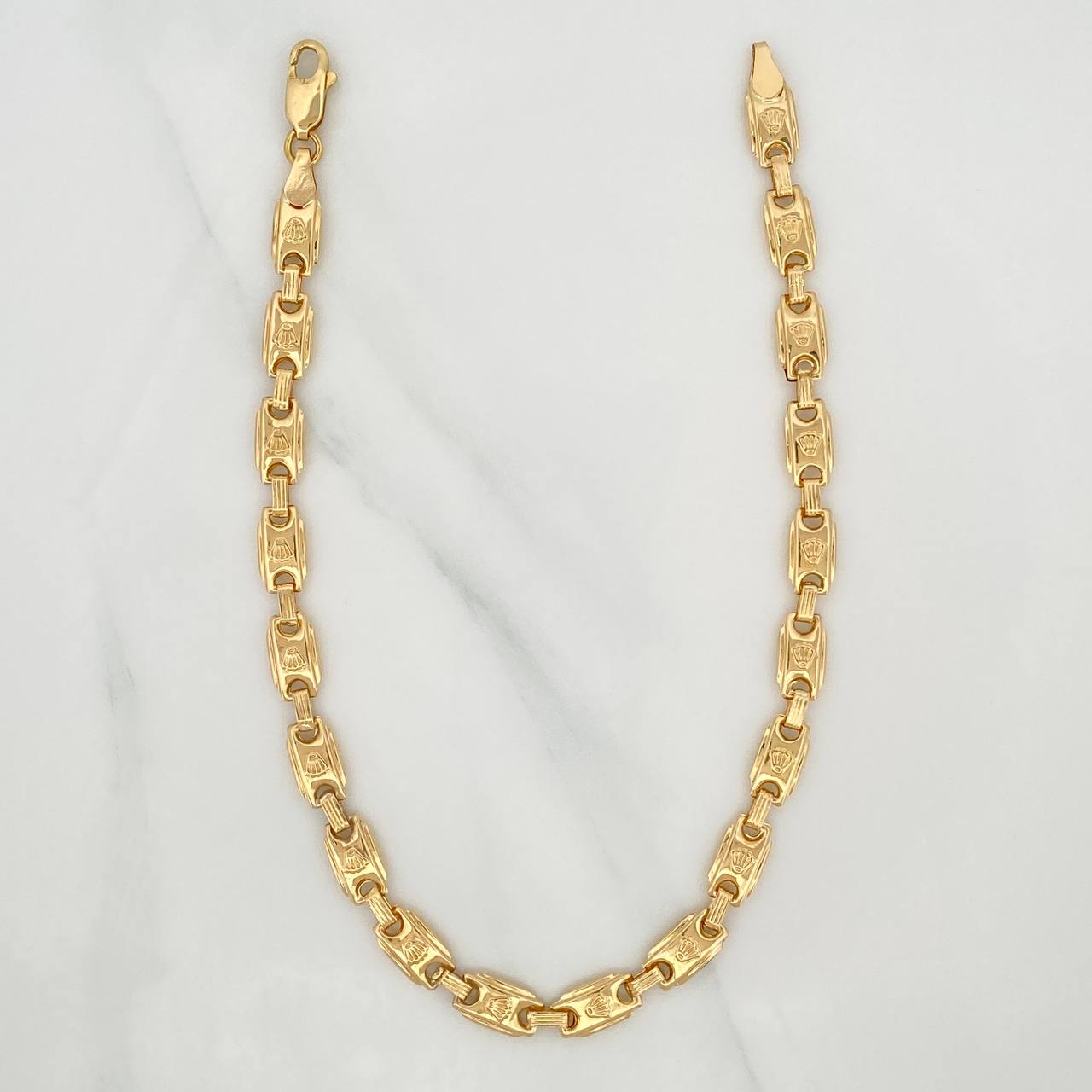 Tobillera Rustica Corona 7 g / 25.7 cm / 5.81 mm Oro Amarillo 18K