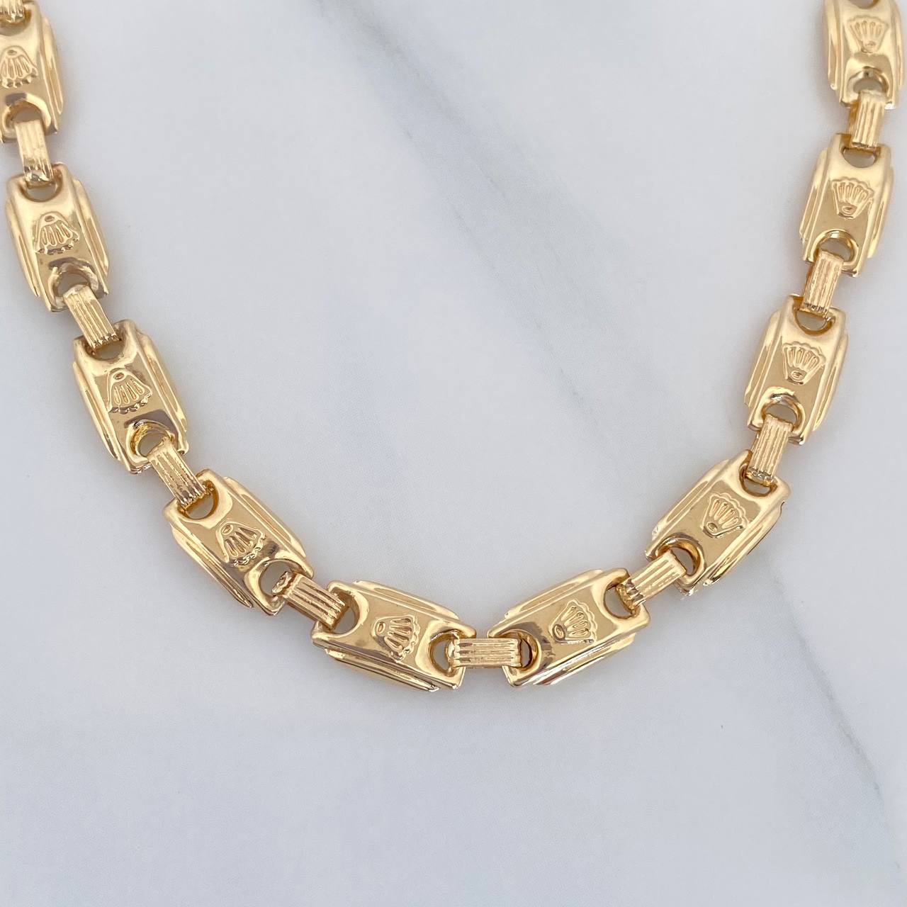 Tobillera Rustica Corona 7 g / 25.7 cm / 5.81 mm Oro Amarillo 18K