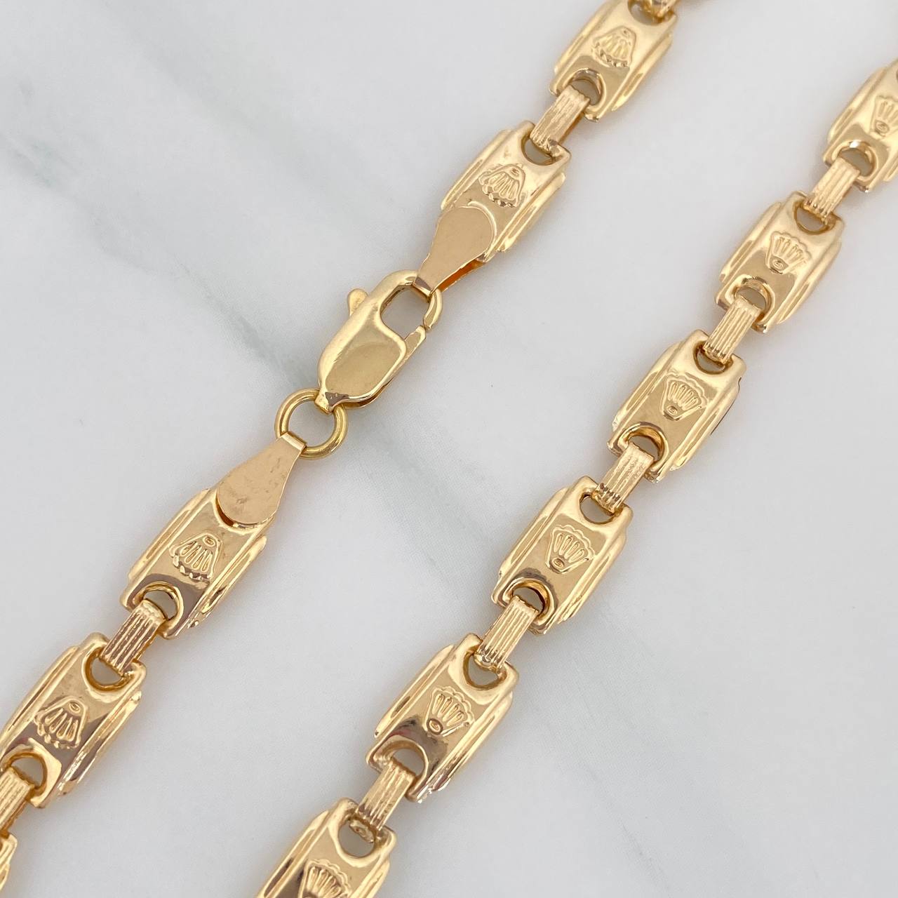 Tobillera Rustica Corona 7 g / 25.7 cm / 5.81 mm Oro Amarillo 18K
