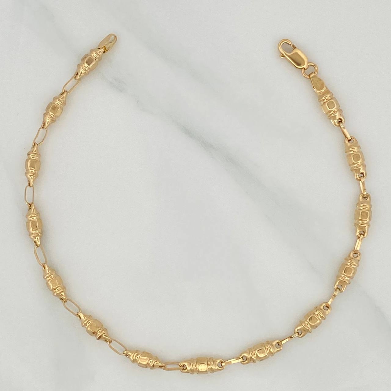 Pulso Rustico Barril 2.95 g / 19.8 cm / 3.41 mm Oro Amarillo 18K