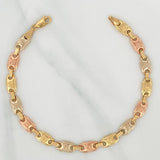Pulso Rustico Corona 5.55 g / 20.7 cm / 5.75 mm Tres Oros 18K