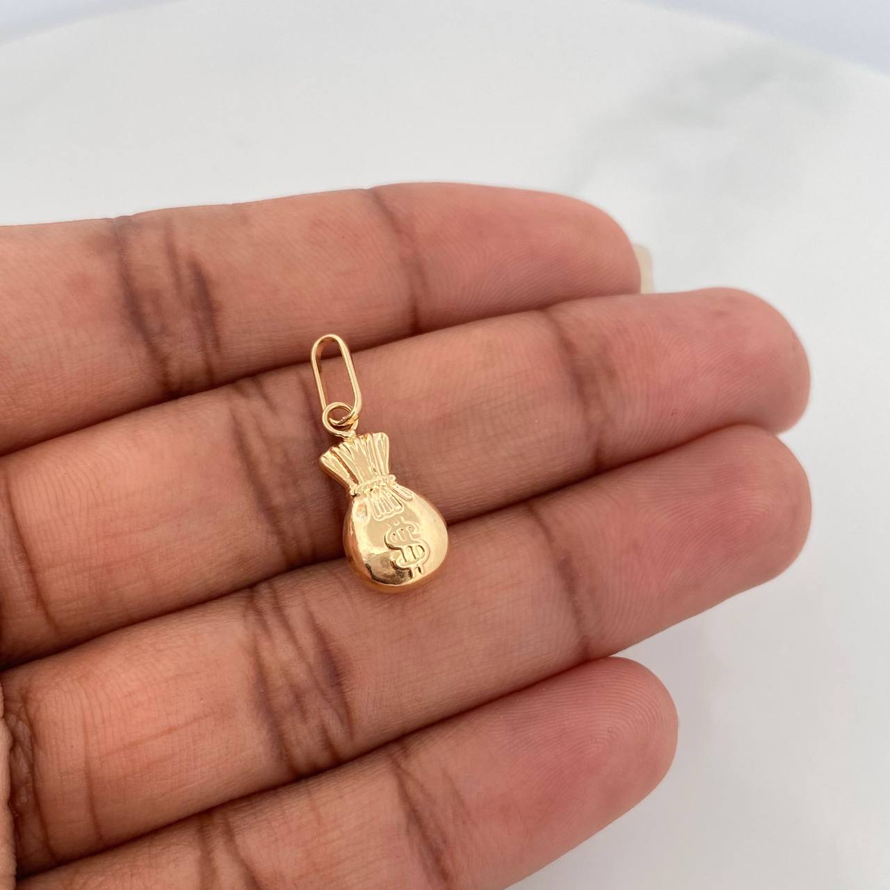 Dije Bolsa Dinero 0.6 g / 2.2 cm Oro Amarillo 18K