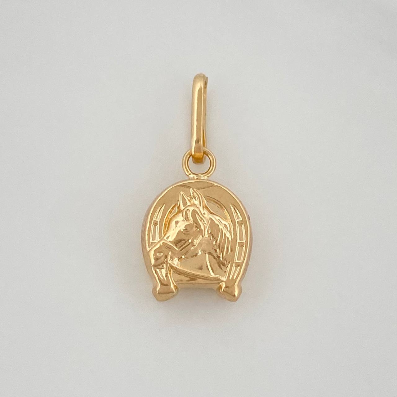Dije Herradura Caballo 0.65 g / 1.9 cm Oro Amarillo 18K