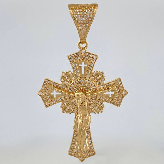 Dije Cruz Cristo 13.5 g / 6.4 cm Oro Amarillo 18K