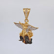 Dije San Miguel Arcangel 2.9 g / 2.7 cm Tres Oros 18K