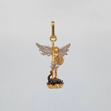Dije San Miguel Arcangel 1.7 g / 2.7 cm Tres Oros 18K