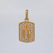 Dije Placa Virgen Del Carmen 2.5 g / 2.3 cm Oro Amarillo 18K