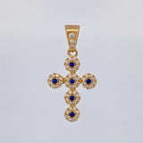 Dije Cruz Tupida 1.9 g / 2.7 cm Oro Amarillo 18K