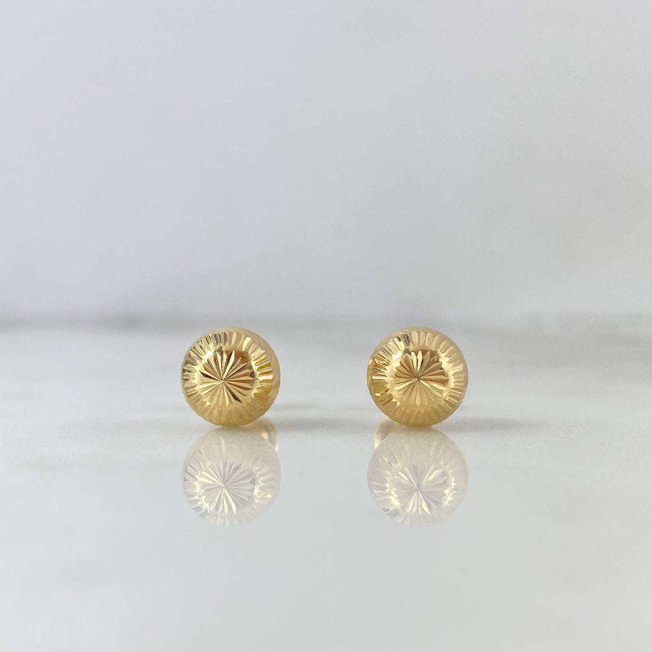 Topos Bola 8mm 1.15gr / Diamantada Oro Amarillo