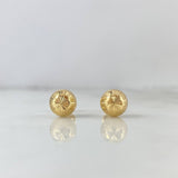 Topos Bola 1.2gr / 8mm Diamantada Oro Amarillo ©