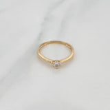 Anillo Solitario 1.35 g / T6 Oro Amarillo 18K