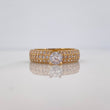 Anillo Solitario Tupido 3.15 g / T6 1/2 Oro Amarillo 18K