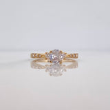 Anillo Solitario Churumbela 2.05 g / T6 1/2 Oro Amarillo 18K
