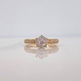 Anillo Solitario Churumbela 2.8 g / T6 Oro Amarillo 18K