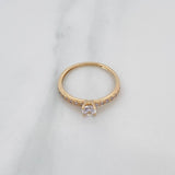 Anillo Solitario Churumbela 1.35 g / T5 1/2 Oro Amarillo 18K
