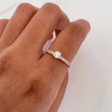 Anillo Solitario Churumbela 1.35 g / T5 1/2 Oro Amarillo 18K
